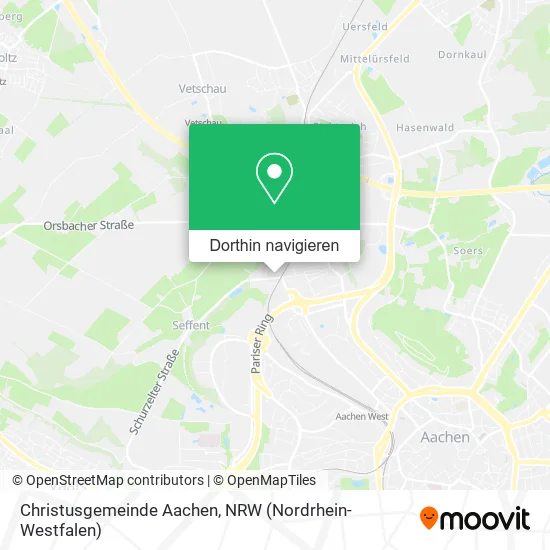 Christusgemeinde Aachen Karte