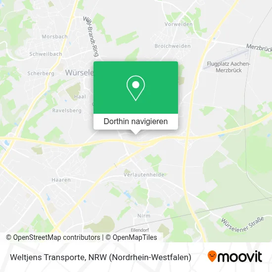 Weltjens Transporte Karte