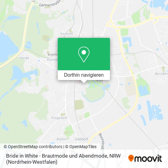 Bride in White - Brautmode und Abendmode Karte