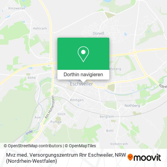 Mvz med. Versorgungszentrum Rnr Eschweiler Karte