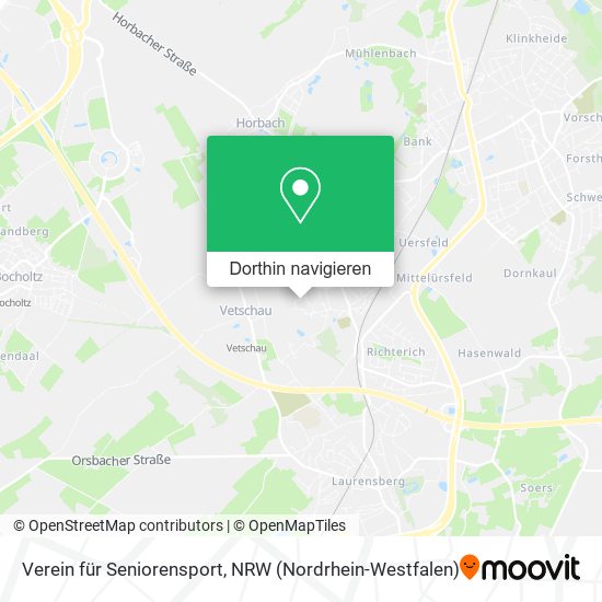 Verein für Seniorensport Karte