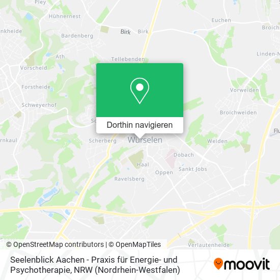 Seelenblick Aachen - Praxis für Energie- und Psychotherapie Karte