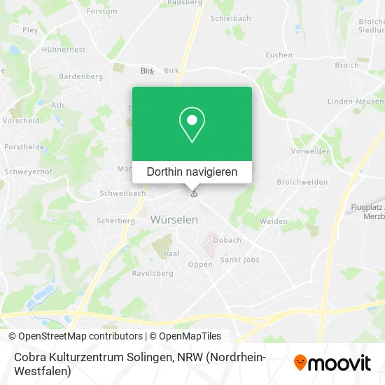 Cobra Kulturzentrum Solingen Karte