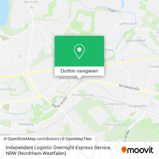 Independent Logistic Overnight Express Service Karte