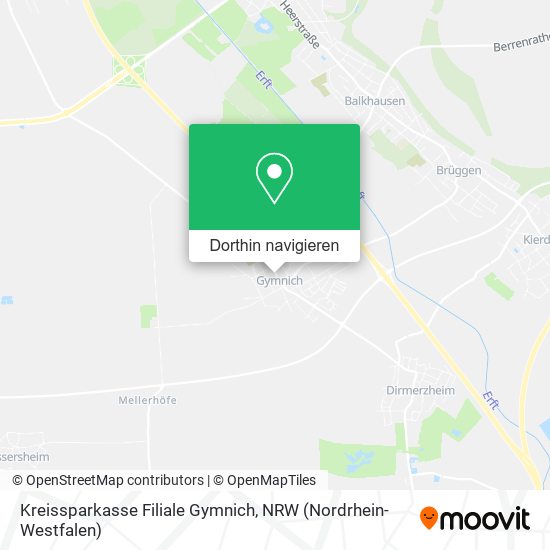 Kreissparkasse Filiale Gymnich Karte