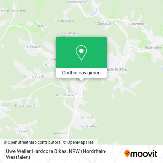Uwe Weller Hardcore Bikes Karte
