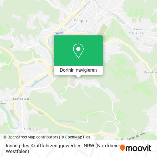 Innung des Kraftfahrzeuggewerbes Karte