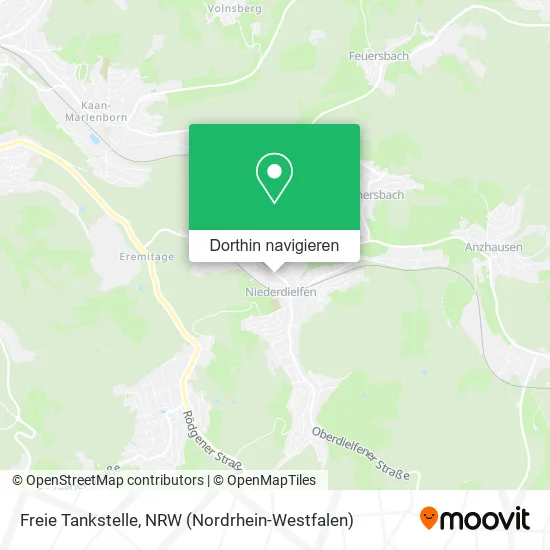 Freie Tankstelle Karte