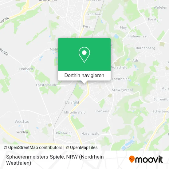 Sphaerenmeisters-Spiele Karte