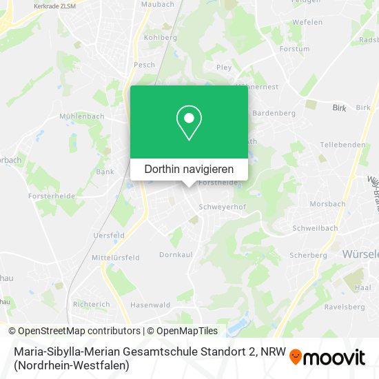 Maria-Sibylla-Merian Gesamtschule Standort 2 Karte