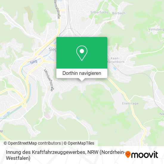 Innung des Kraftfahrzeuggewerbes Karte