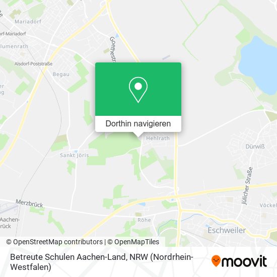 Betreute Schulen Aachen-Land Karte