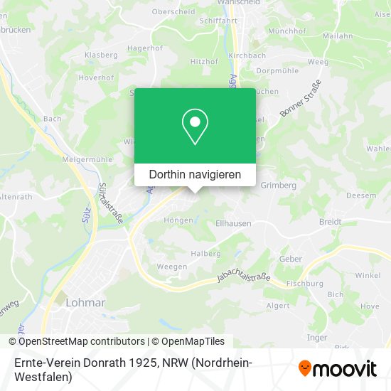 Ernte-Verein Donrath 1925 Karte