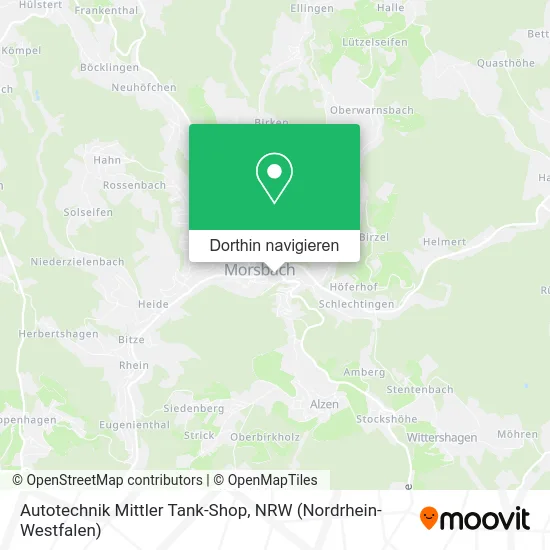 Autotechnik Mittler Tank-Shop Karte