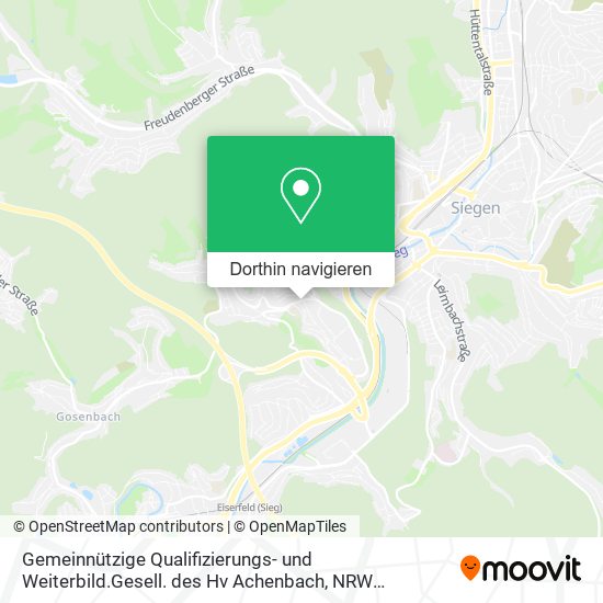 Gemeinnützige Qualifizierungs- und Weiterbild.Gesell. des Hv Achenbach Karte