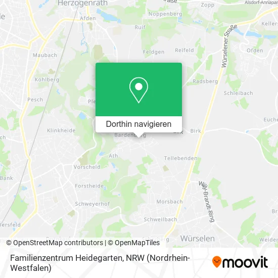 Familienzentrum Heidegarten Karte