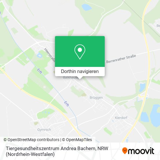 Tiergesundheitszentrum Andrea Bachem Karte