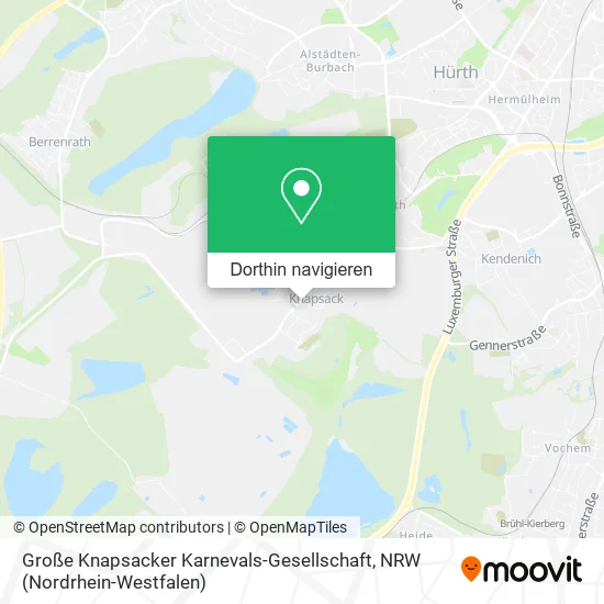 Große Knapsacker Karnevals-Gesellschaft Karte