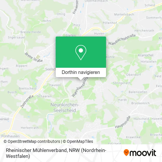 Rheinischer Mühlenverband Karte