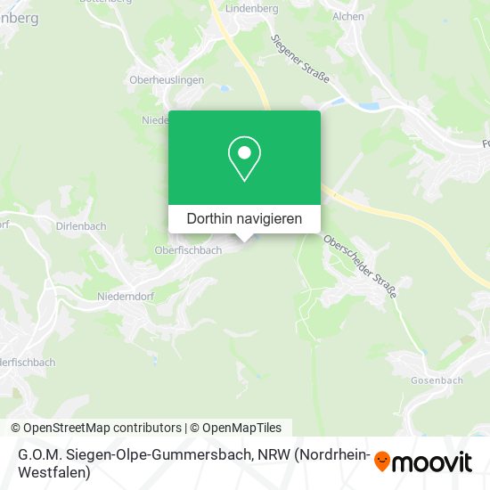 G.O.M. Siegen-Olpe-Gummersbach Karte