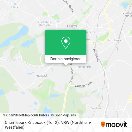 Chemiepark Knapsack (Tor 2) Karte