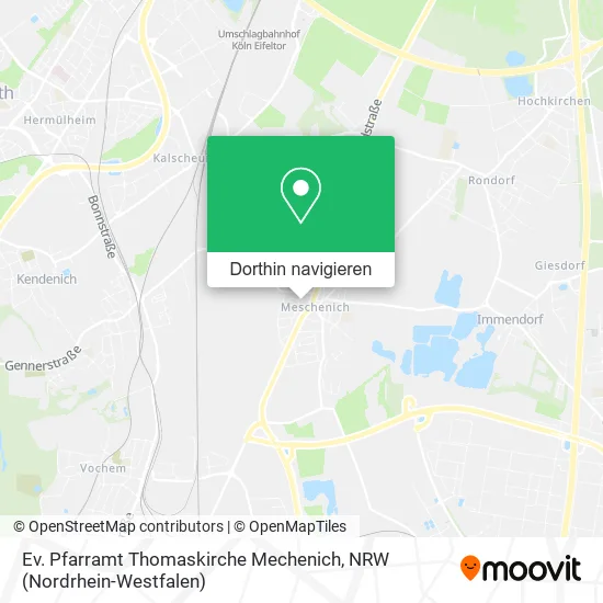 Ev. Pfarramt Thomaskirche Mechenich Karte