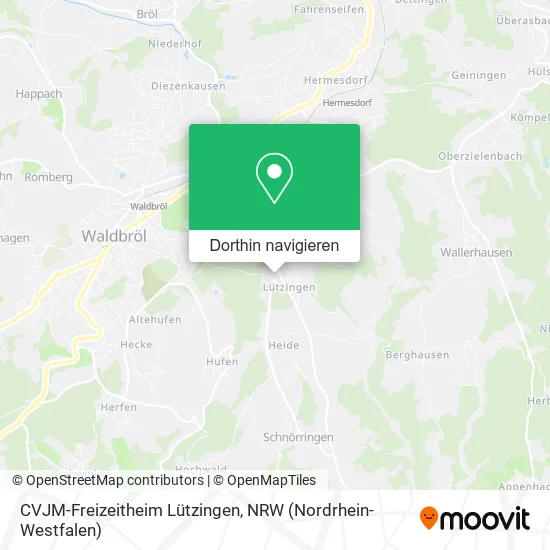 CVJM-Freizeitheim Lützingen Karte