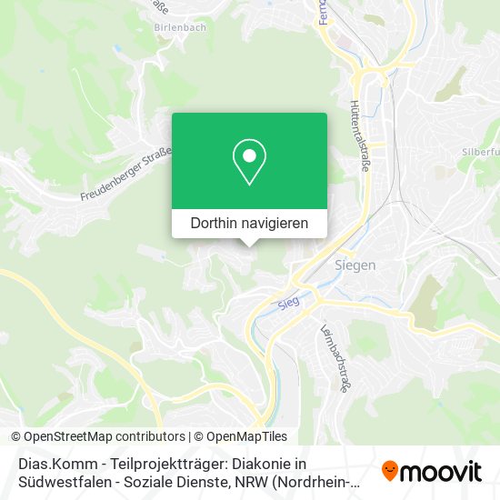 Dias.Komm - Teilprojektträger: Diakonie in Südwestfalen - Soziale Dienste Karte