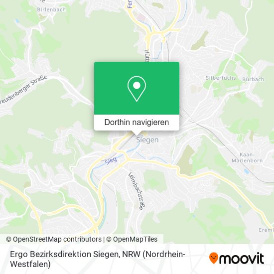 Ergo Bezirksdirektion Siegen Karte