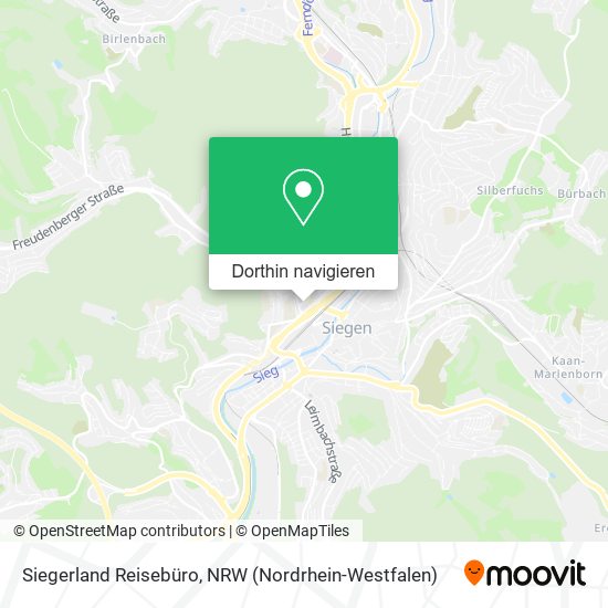 Siegerland Reisebüro Karte