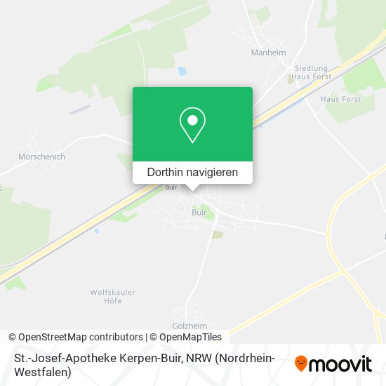 St.-Josef-Apotheke Kerpen-Buir Karte