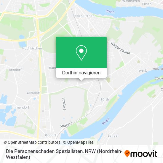 Die Personenschaden Spezialisten Karte