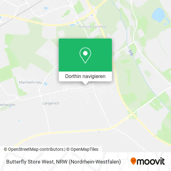 Butterfly Store West Karte