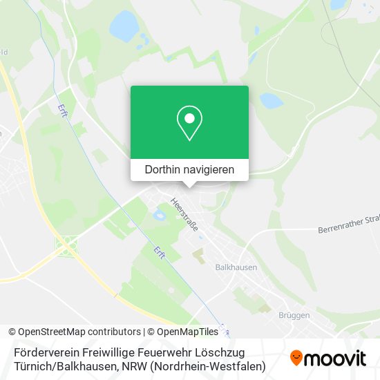 Förderverein Freiwillige Feuerwehr Löschzug Türnich / Balkhausen Karte