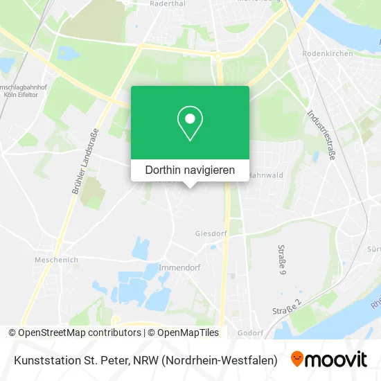 Kunststation St. Peter Karte