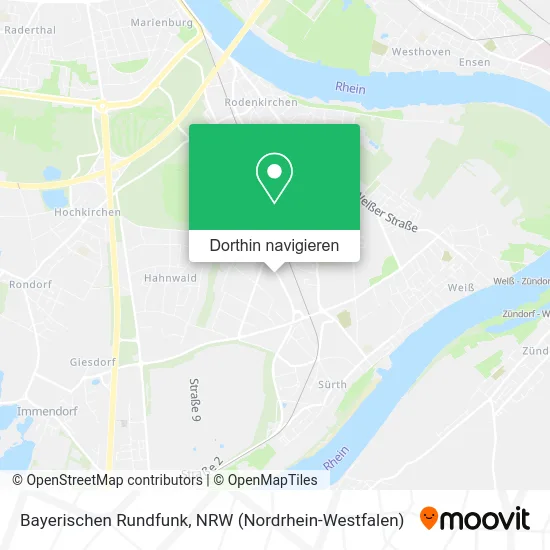 Bayerischen Rundfunk Karte