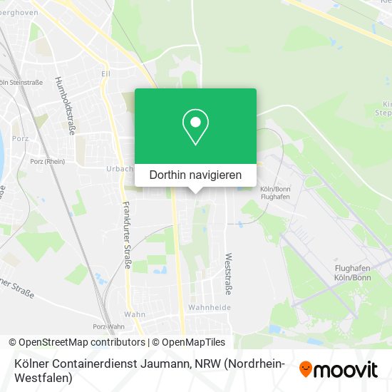 Kölner Containerdienst Jaumann Karte