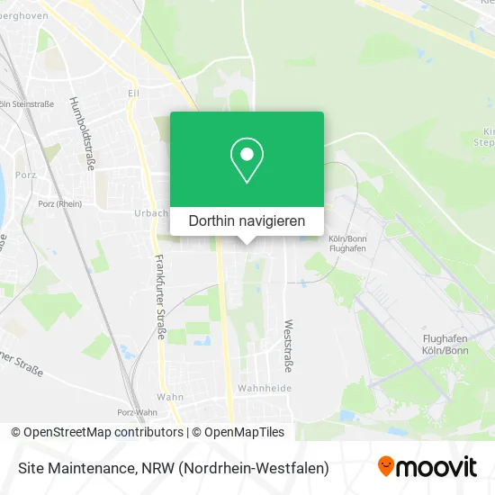 Site Maintenance Karte