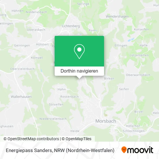 Energiepass Sanders Karte