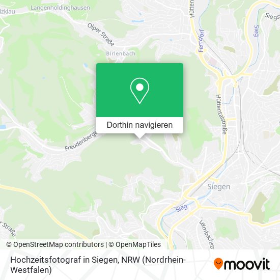 Hochzeitsfotograf in Siegen Karte