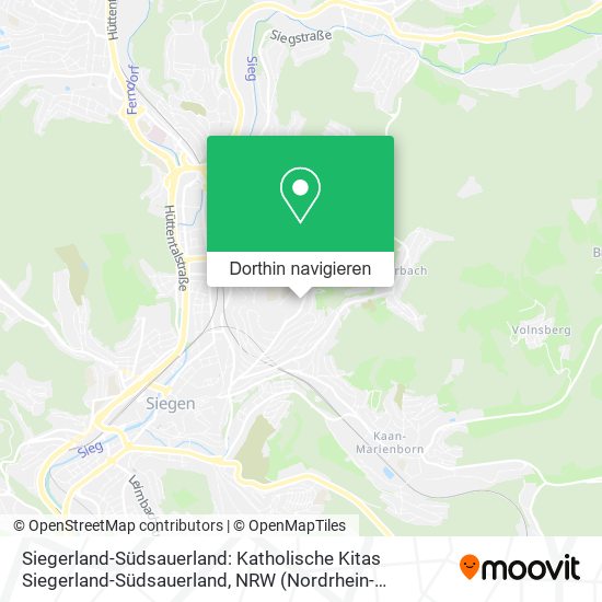 Siegerland-Südsauerland: Katholische Kitas Siegerland-Südsauerland Karte