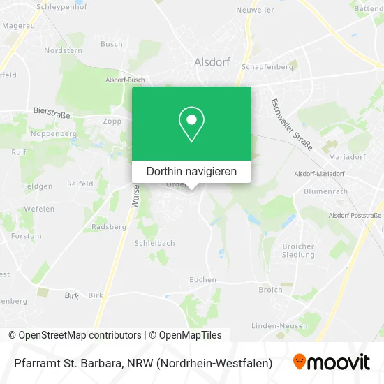 Pfarramt St. Barbara Karte