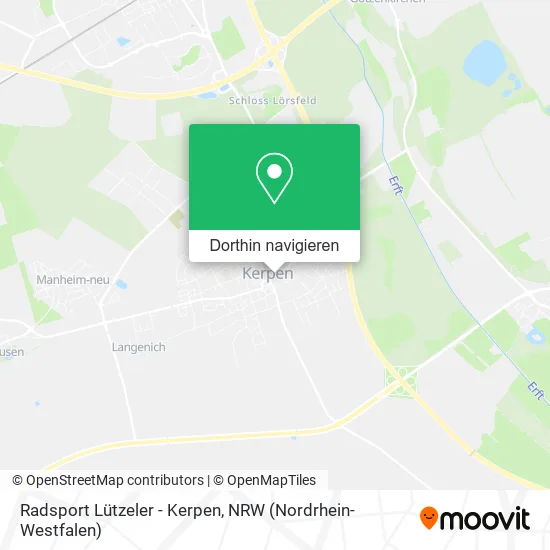 Radsport Lützeler - Kerpen Karte