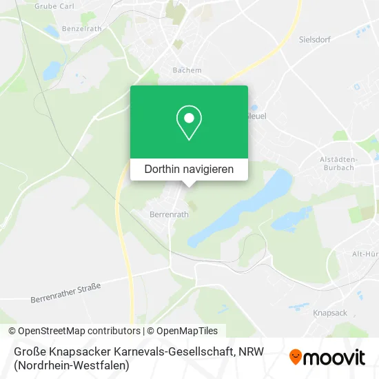 Große Knapsacker Karnevals-Gesellschaft Karte