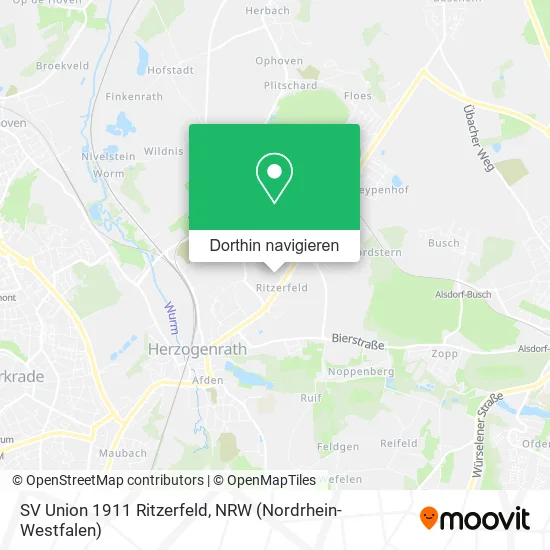 SV Union 1911 Ritzerfeld Karte