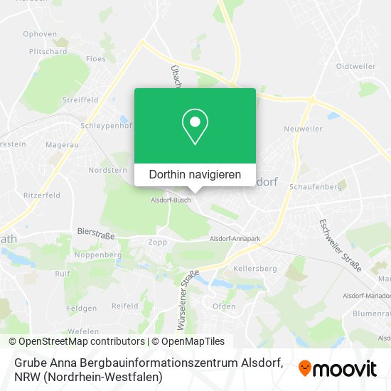 Grube Anna Bergbauinformationszentrum Alsdorf Karte
