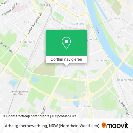 Arbeitgeberbewerbung Karte