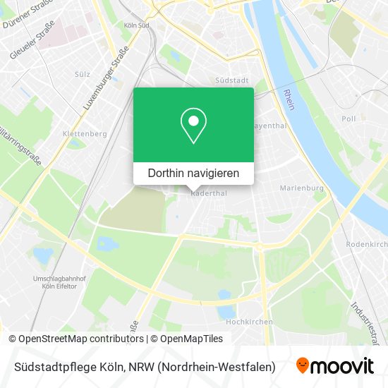 Südstadtpflege Köln Karte