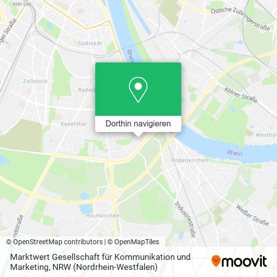 Marktwert Gesellschaft für Kommunikation und Marketing Karte