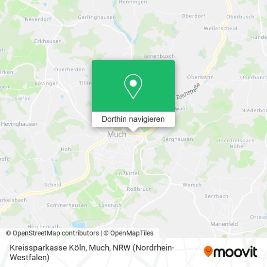 Kreissparkasse Köln, Much Karte